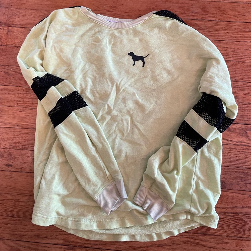 Victoria’s Secret pink neon green shirt